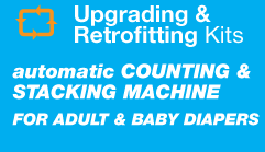  Automatic Counting and Stacking machine for Baby & Adult Diapers